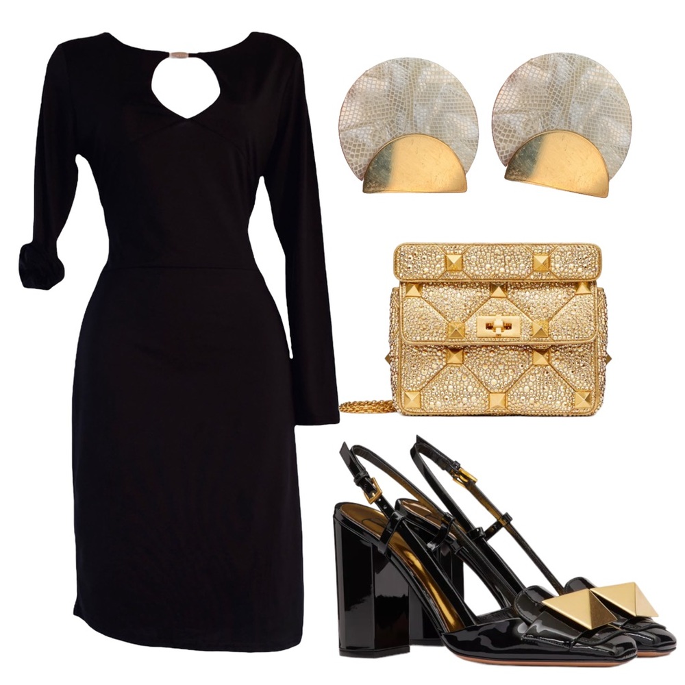 Black sxy cocktail dress